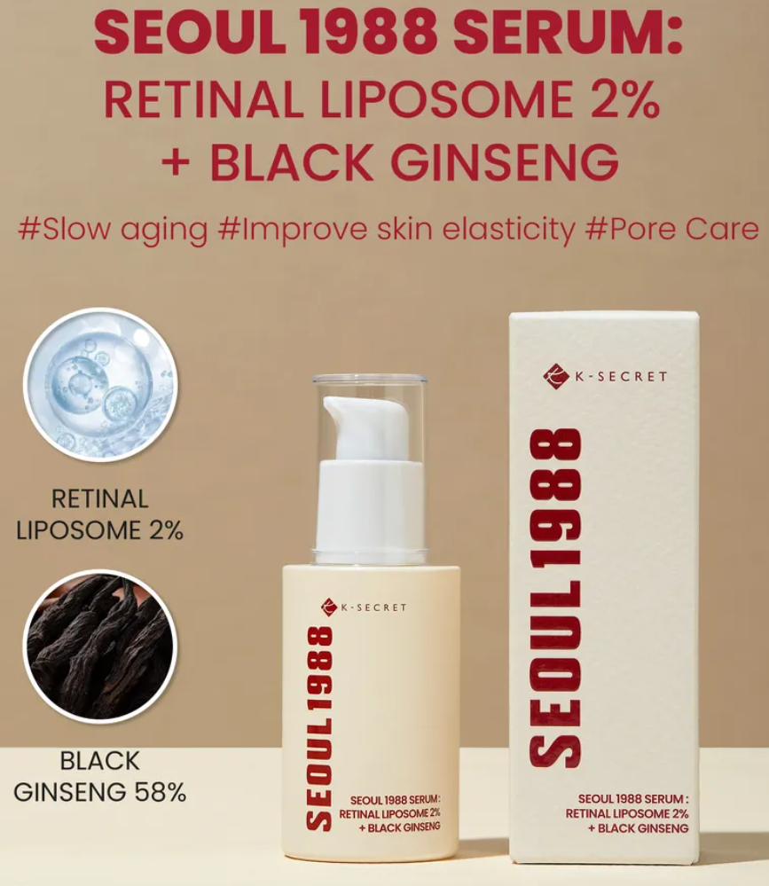 KSECRET - SEOUL 1988 Serum : Retinal Liposome 2% + Black Ginseng_img_0