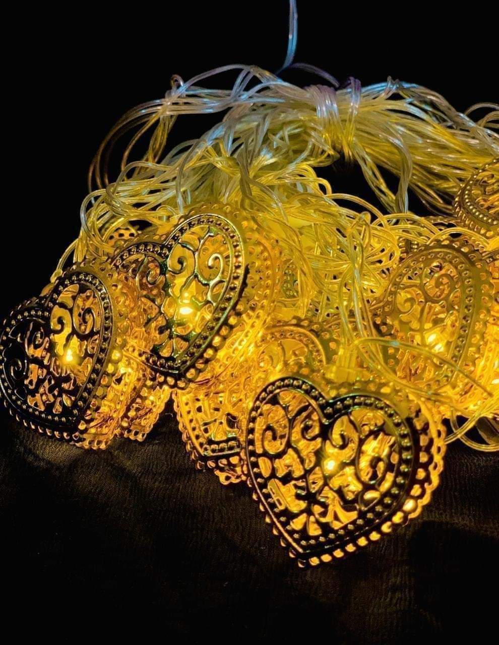 20 LED Love Shape Metal Fairy Light