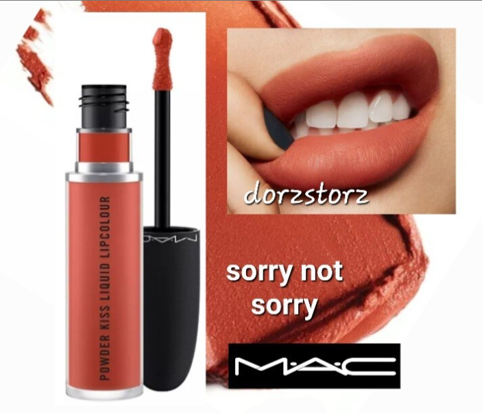 💋 MAC Powder Kiss Liquid Lipcolour – "Sorry Not Sorry" (MAC39)