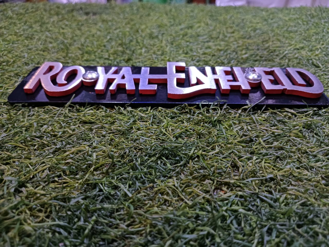 Premium Front Name Plate Board For Royal Enfield All Model_img_3