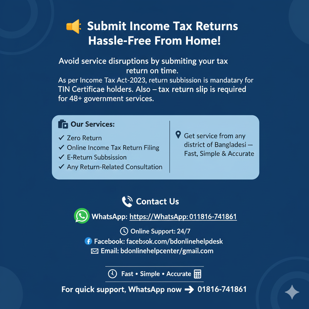 Income Tax Return (eReturn)