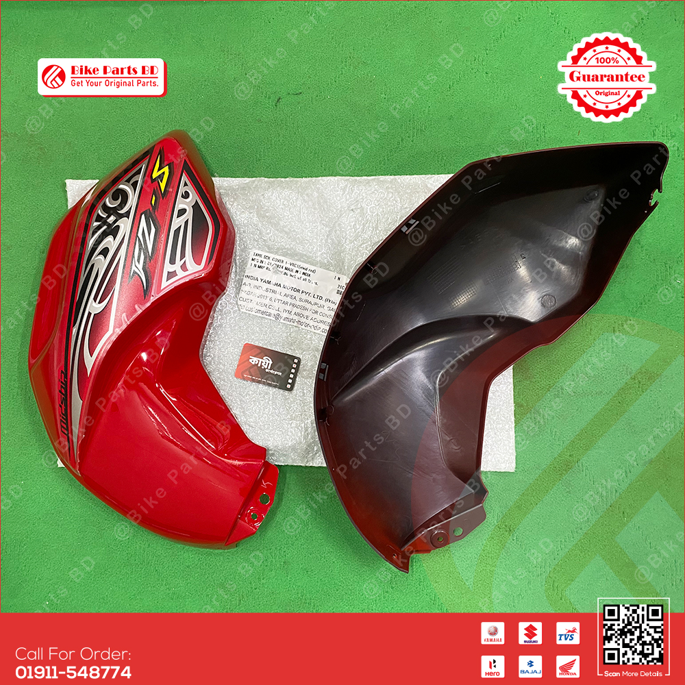 Tanky Box (Red-Colour) for Yamaha FZS V1 (Red Colour) bike. thumbnail 2