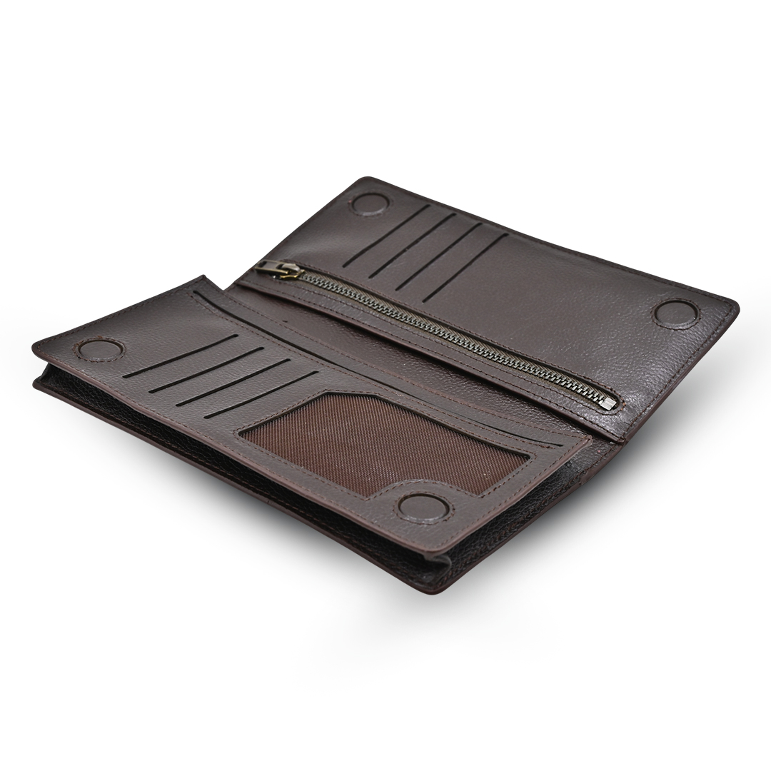ProX High Quality Original Cow Leather Wallet_PW-2715 Dark Coffee_img_1