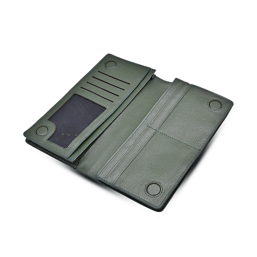 ProX High Quality Original Cow Leather Wallet_PW-2708 Deep Green_img_3