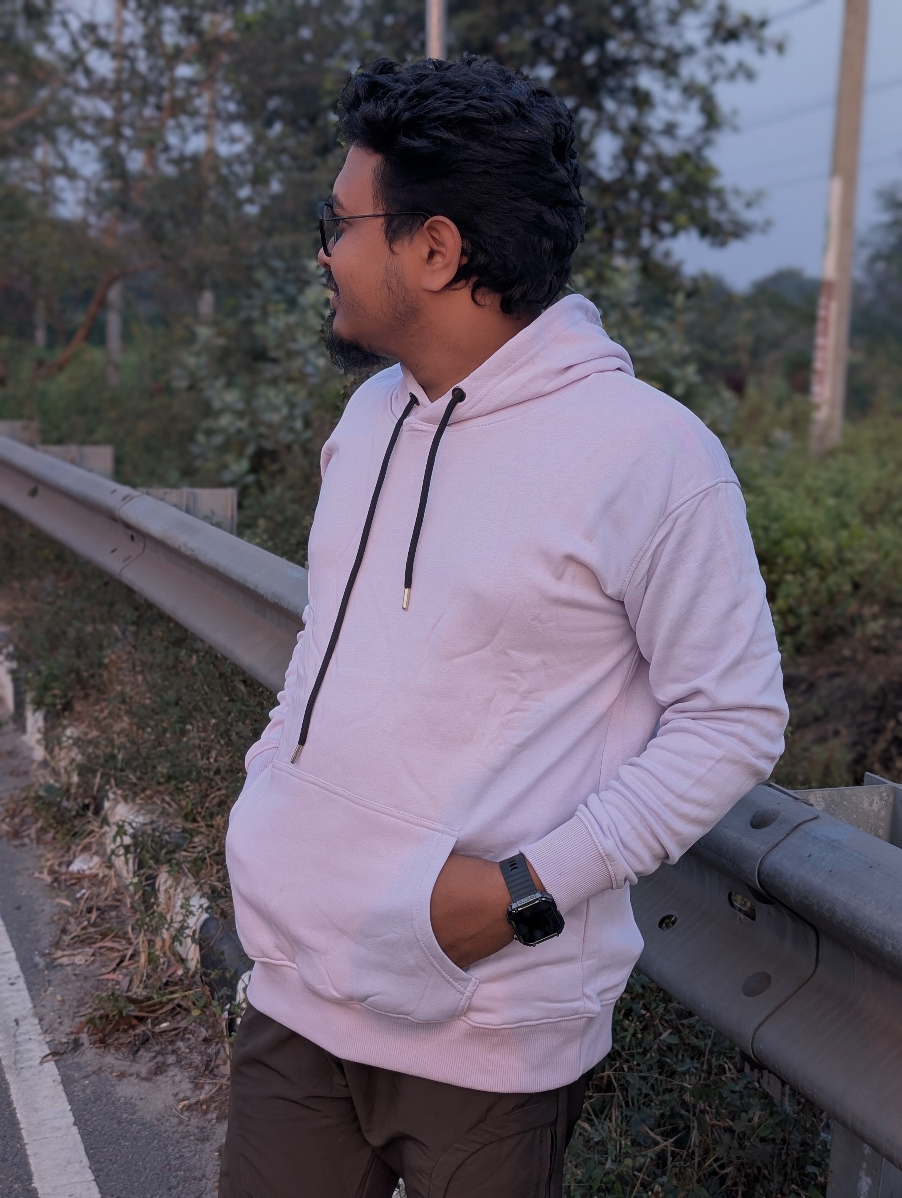 Exclusive Lavender Solid color Hoodie - Image 1