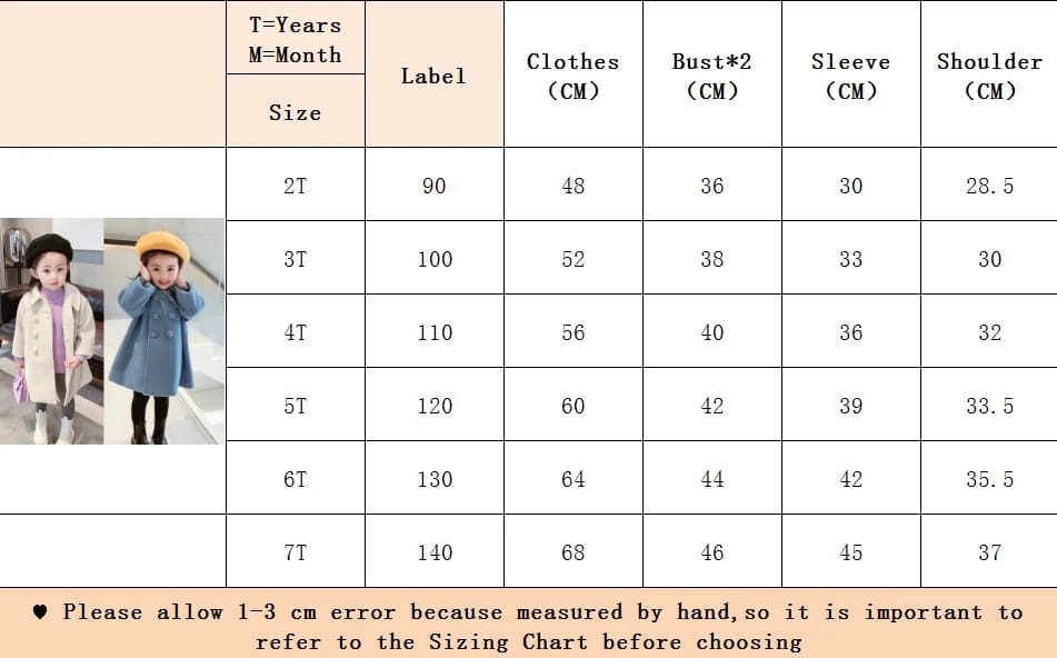 Kids Winter Woolen Long Coat – Stylish & Cozy Outerwear (1 -7 years) for yours ANGEL_img_8
