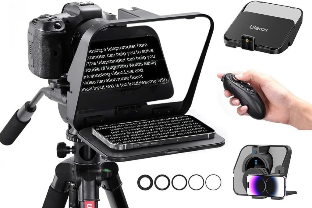 ULANZI RT02 Universal Teleprompter for Camera, Tablet, Smartphone with Remote Control - Price in Bangladesh