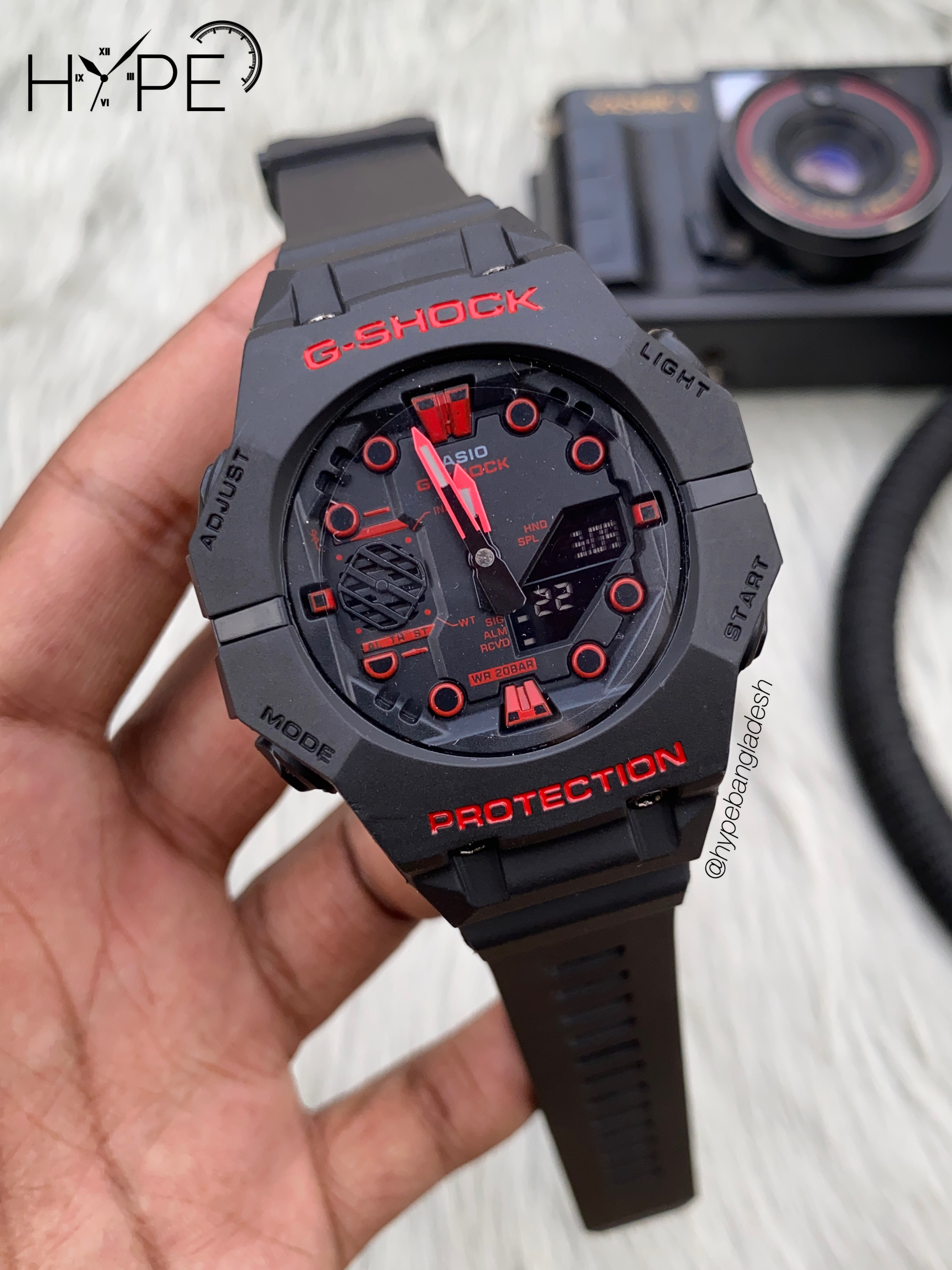 G-shock Quartz (black-red)