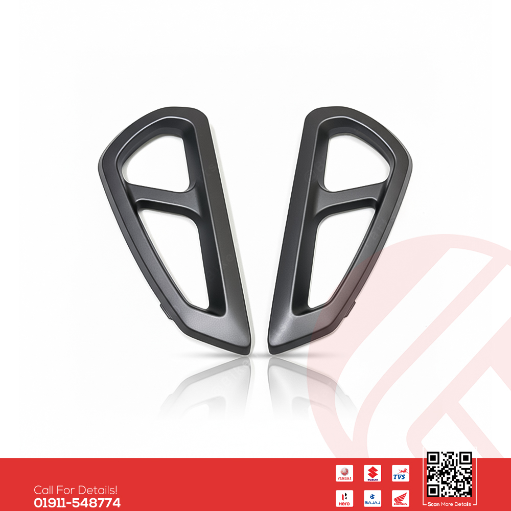 Grill Air Intake/Tanky Nikil (Mat Black) for Yamaha FZS V3, FZS V3 Deluxe & FZS V4 Bike.