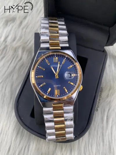 Citizen Quartz two-tone chain blue dial_img_0