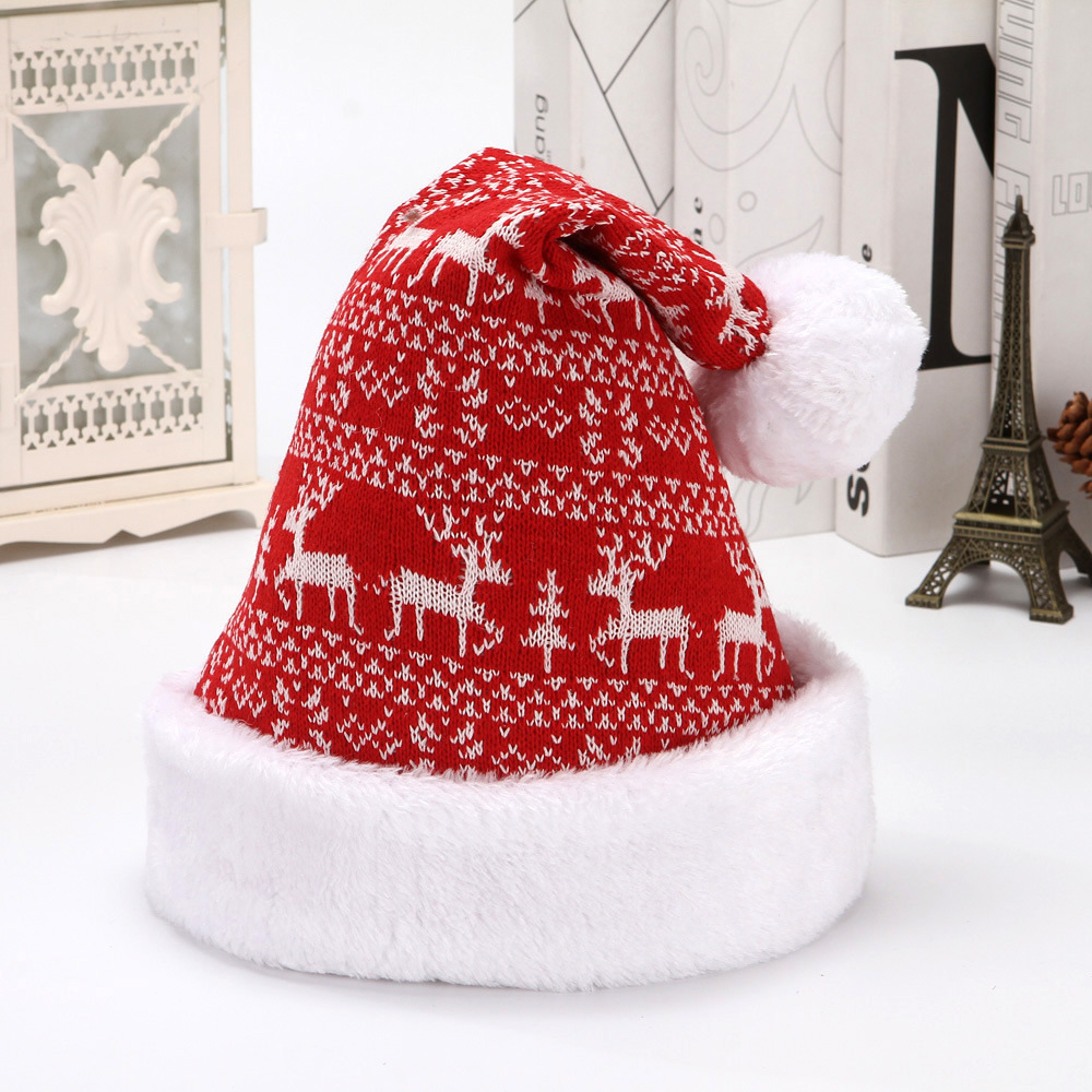 knitted Christmas or Santa hat