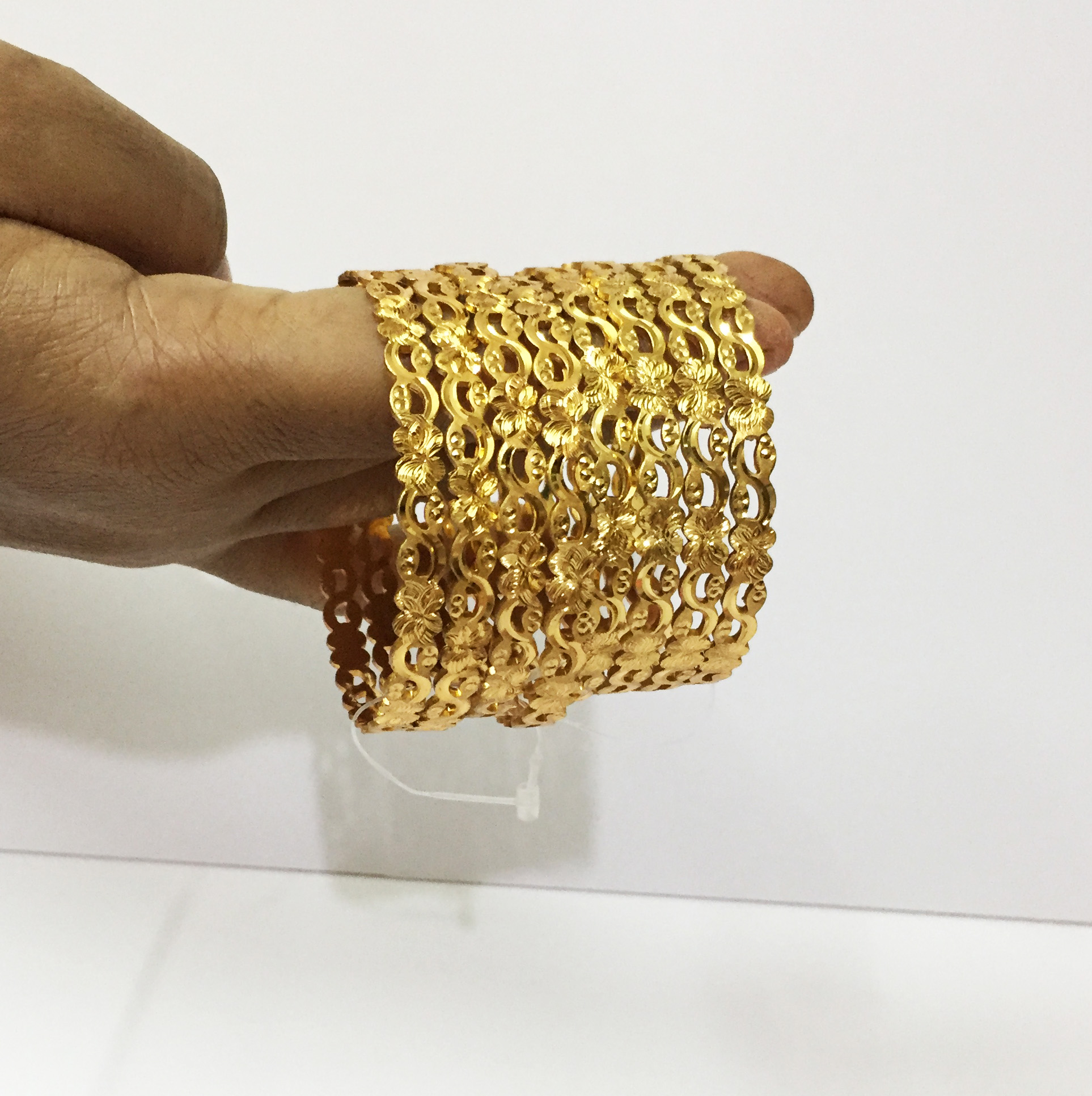 New Gold Plated Bangles for Stylish Women & girls-2 Piece