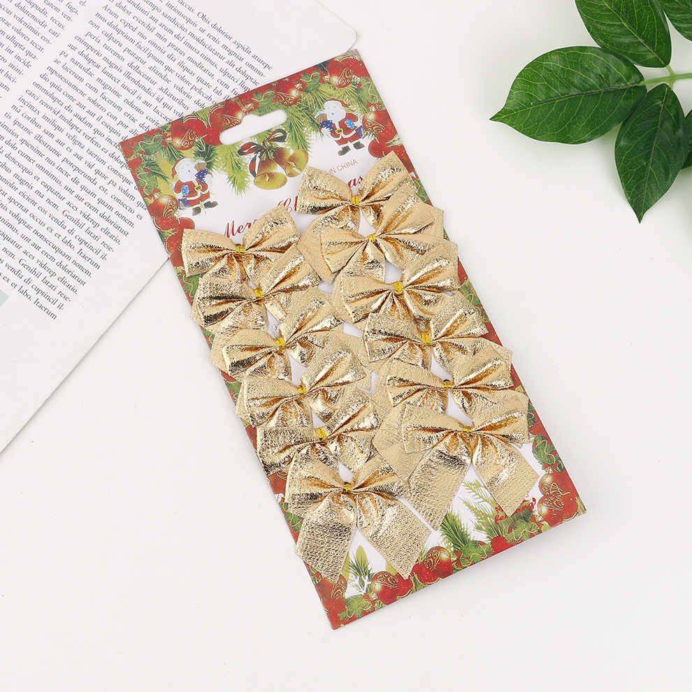 Golden Christmas bows