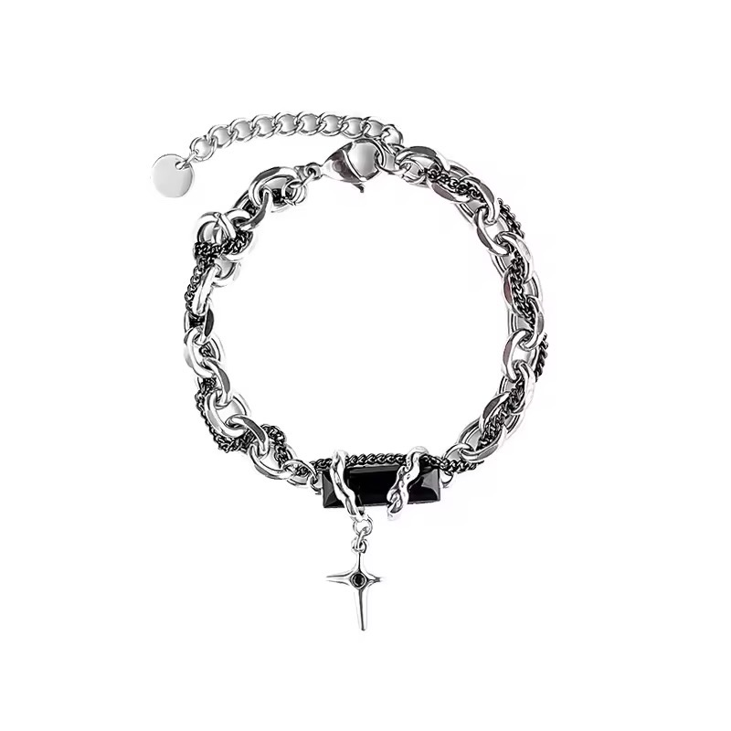 black gem star bracelet - Image 4