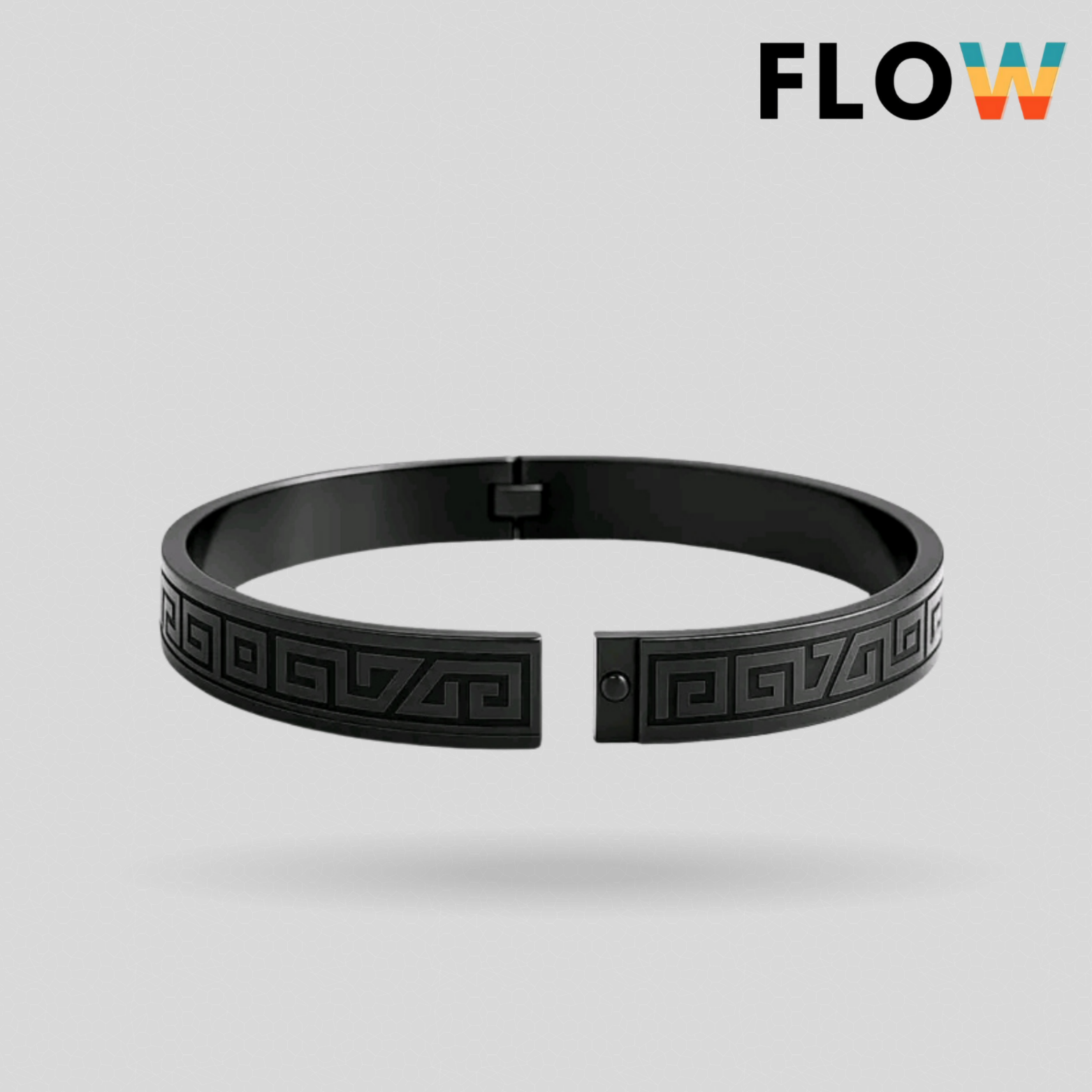 Greek Key Bracelet [Black]