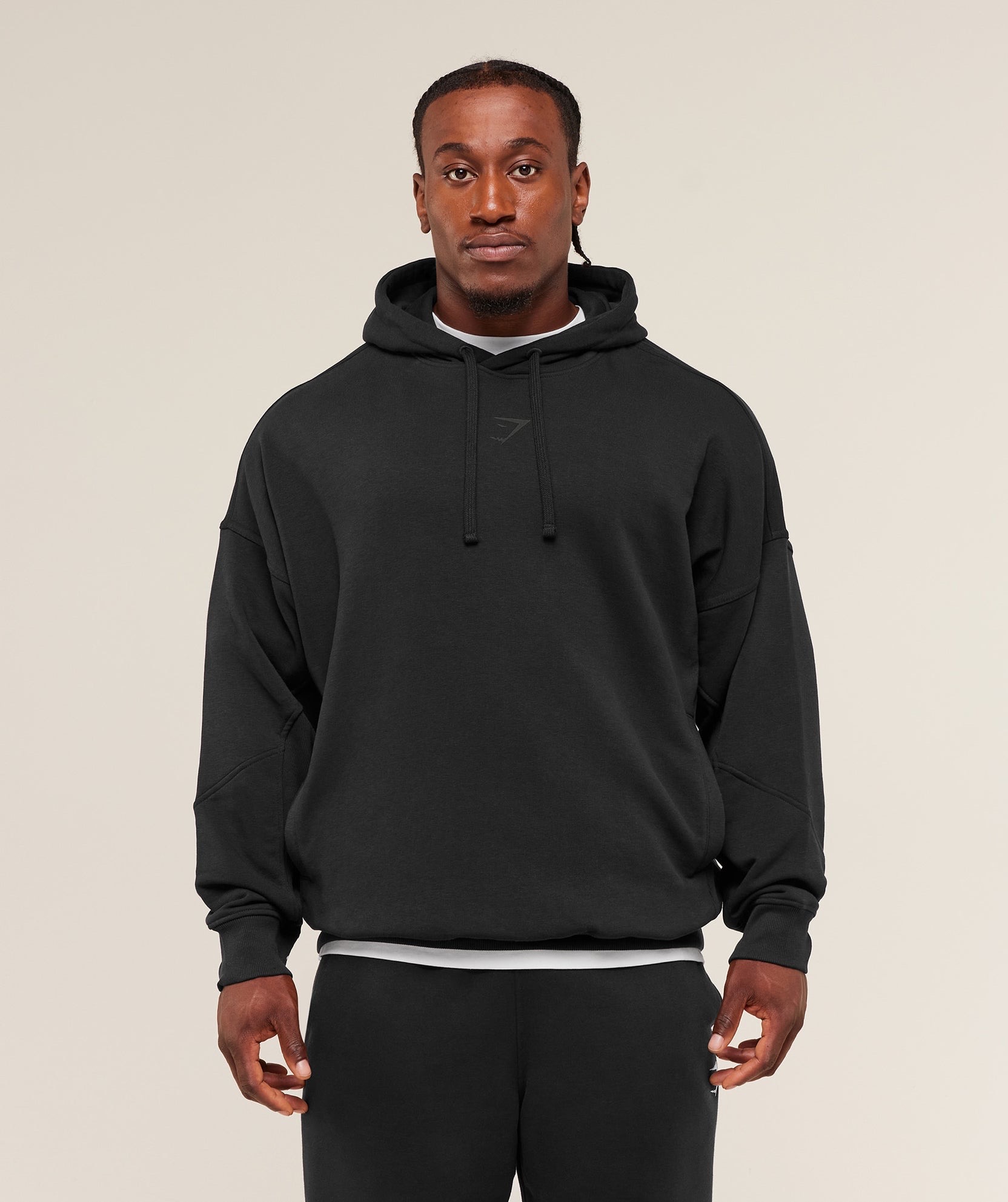 Gym*shark Oversized Hoodie Black Print_img_3