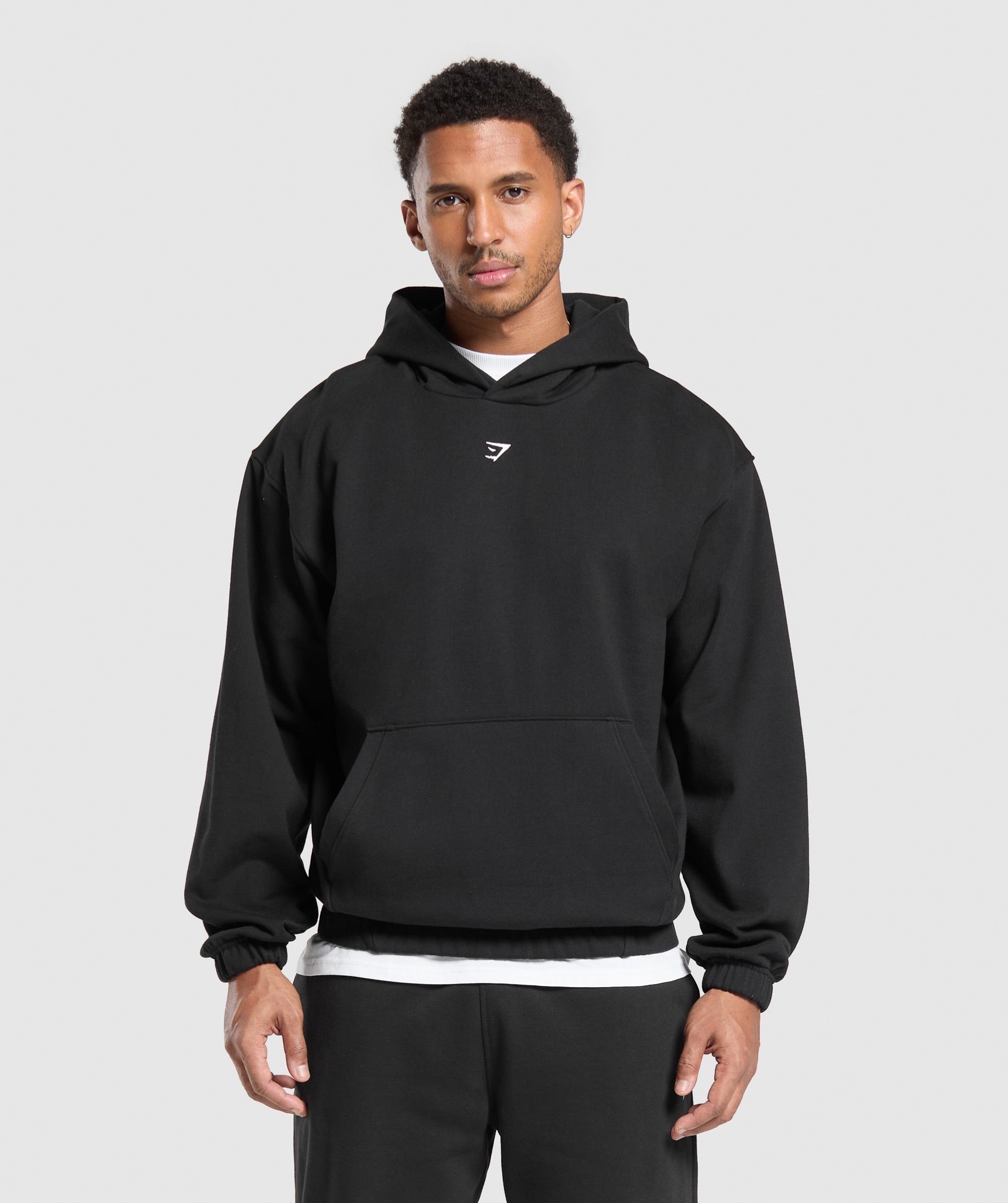 Gym*shark oversized hoodie white print_img_1