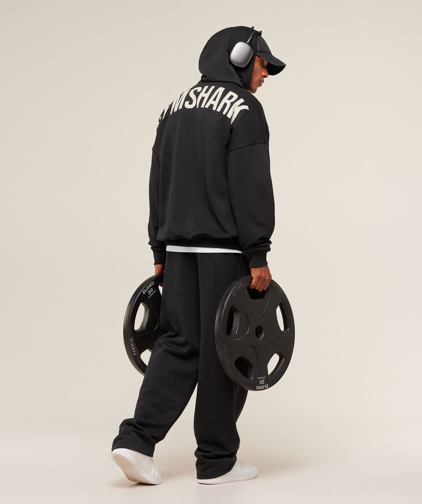 Gym*shark oversized hoodie white print_img_2