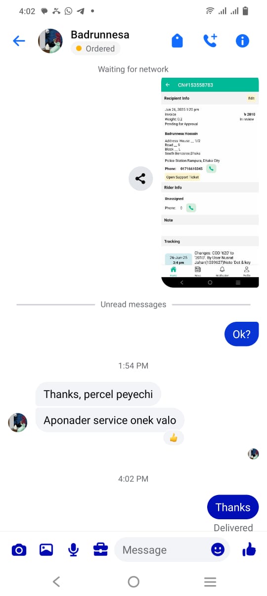 Customer review