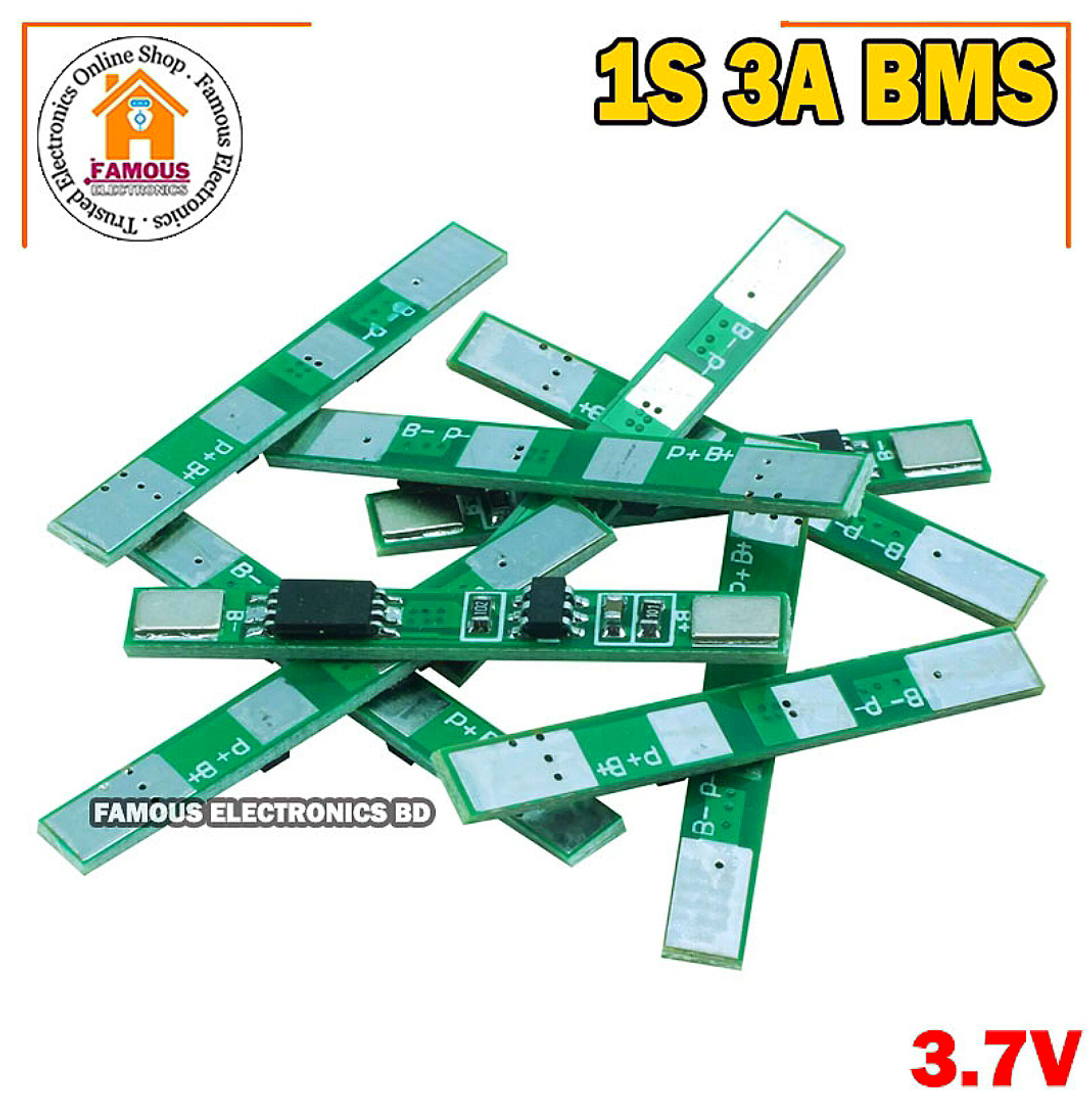 1S 3.7V 3A li-ion BMS PCM Protection Board_img_4