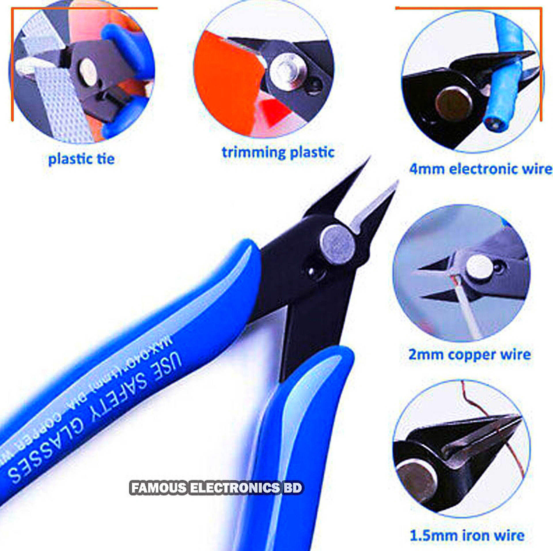 High-Quality Wire Cutter PLATO 170 Wishful Clamp DIY Electronic Diagonal Pliers Side Cutting Nippers - Precision Wire Cutting Tool for Electronics_img_4