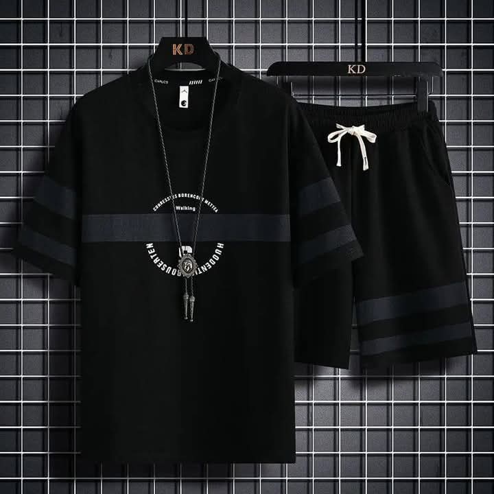 Combo Half T-Shirt And 3 Quarter Pants For Man