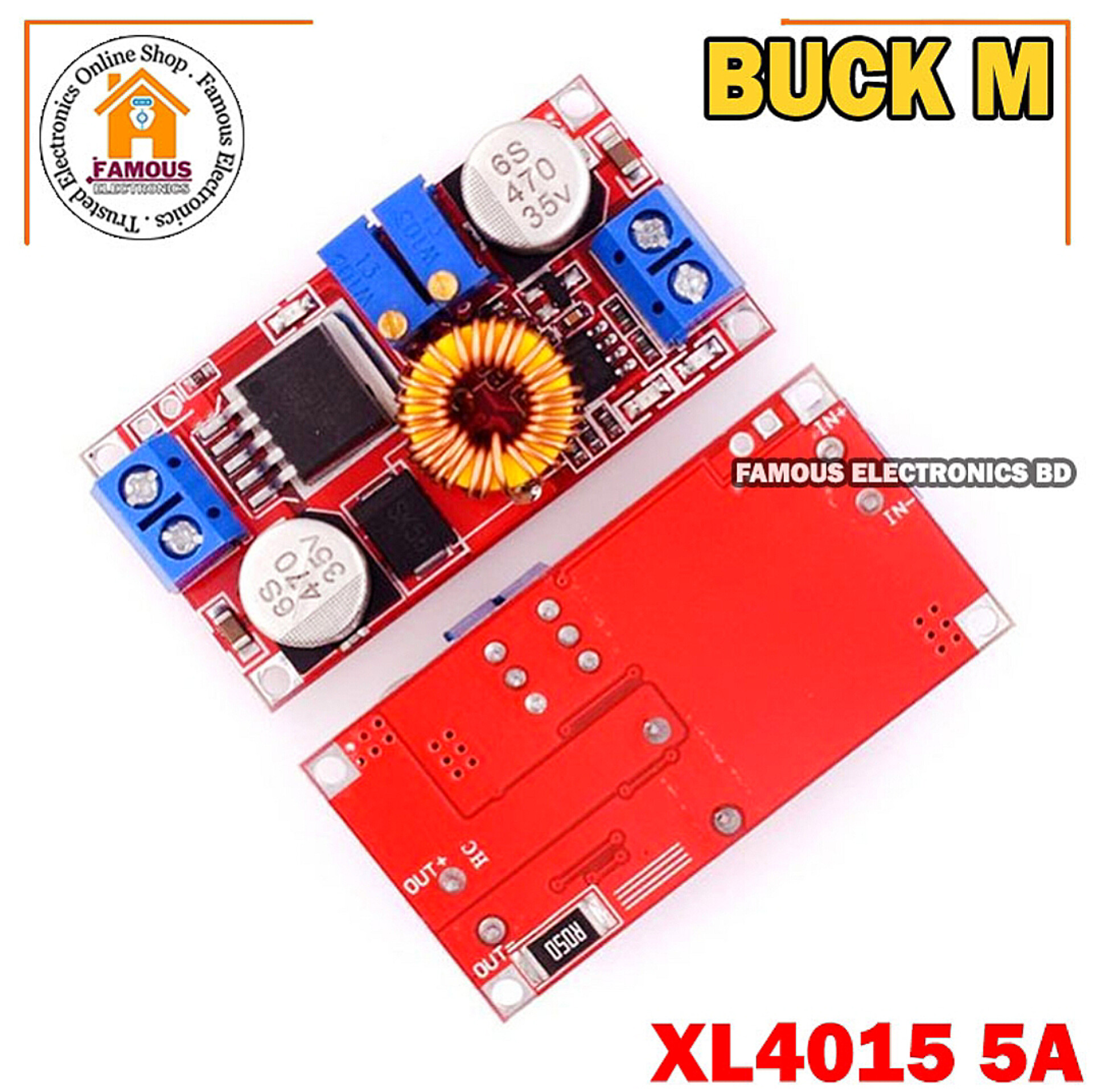 XL4015 Buck Converter 5A DC To DC CC CV Lithium Battery Step down Charging Board Led Power Converter Charger Step Down Module_img_1