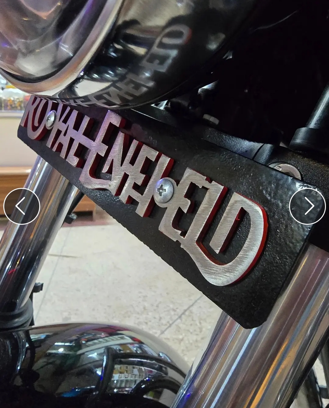 Premium Front Name Plate Board For Royal Enfield All Model_img_5