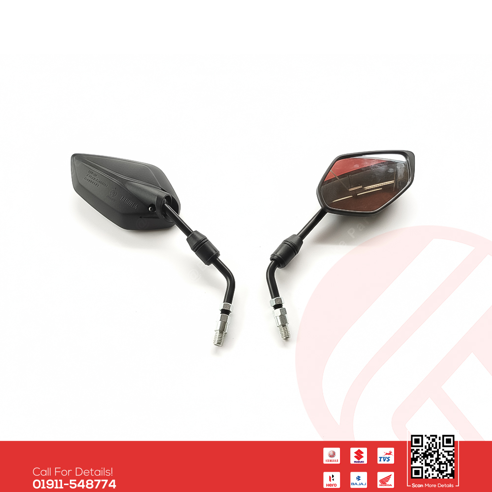 Looking Glass Set for Yamaha FZS V1, FZS V2, FZS V3, FZS V4, MT15 V1, MT15 V2 bike.