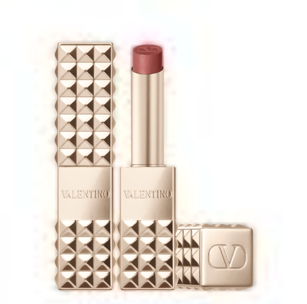 Valentino Spike Matte Lipstick – Shade 134R “Couture in the Streets” (1.6 oz / ~28 g) (COS881)