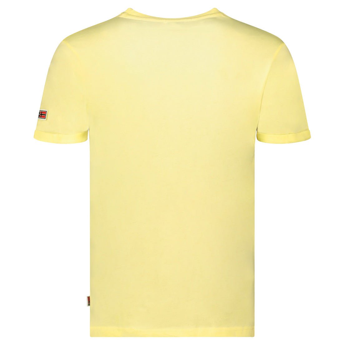 Men's Short Sleeve T-Shirt with Yellow Flag_img_1