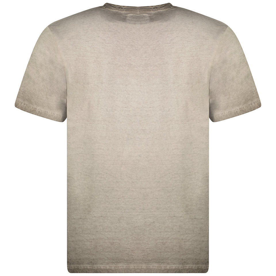 Short-sleeved round-neck T-shirt Khaki_img_2