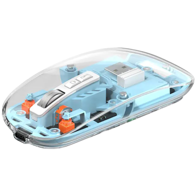 WiWU WM105 Crystal Transparent Magnetic Wireless Mouse_img_0