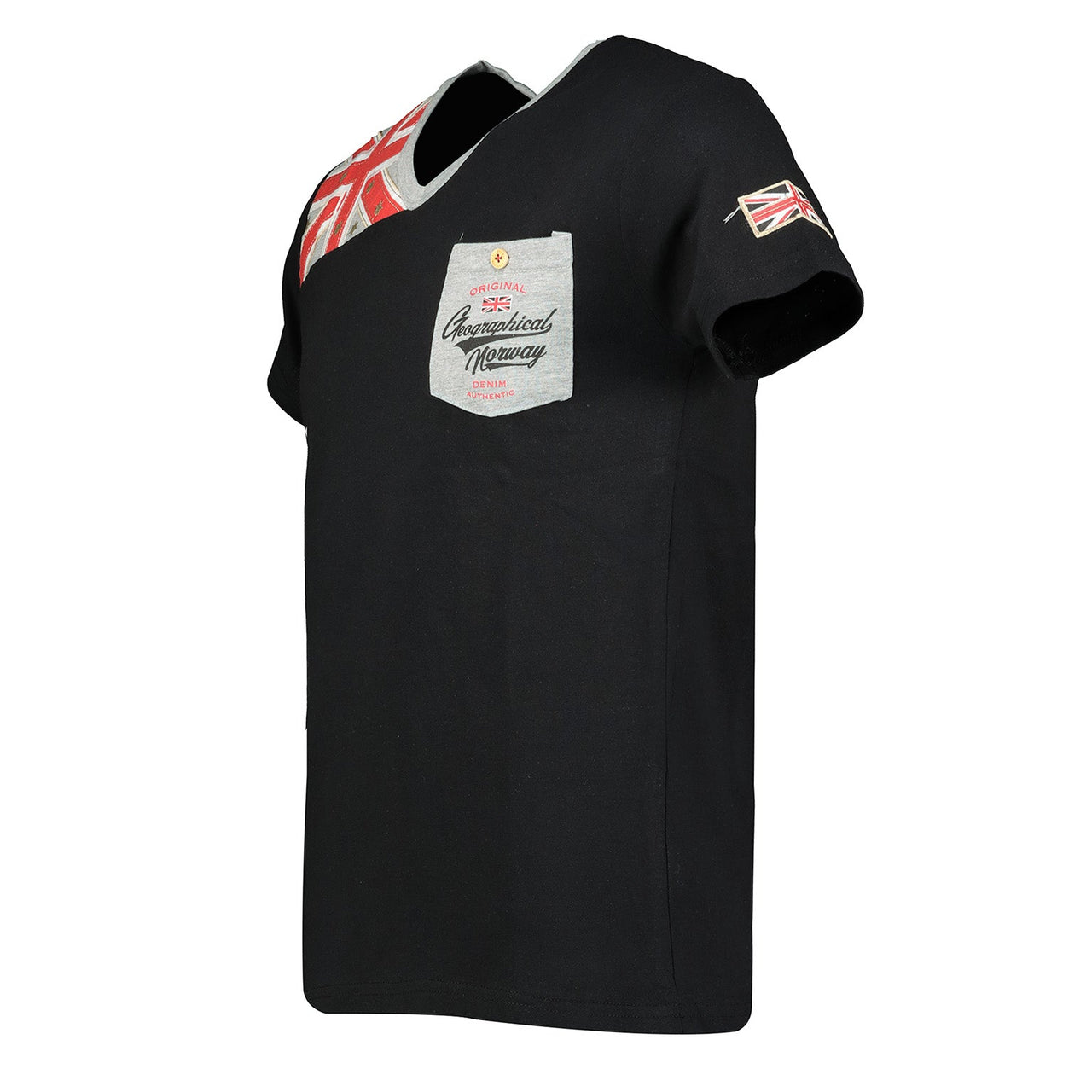Men - V-neck T-shirt Black_img_1