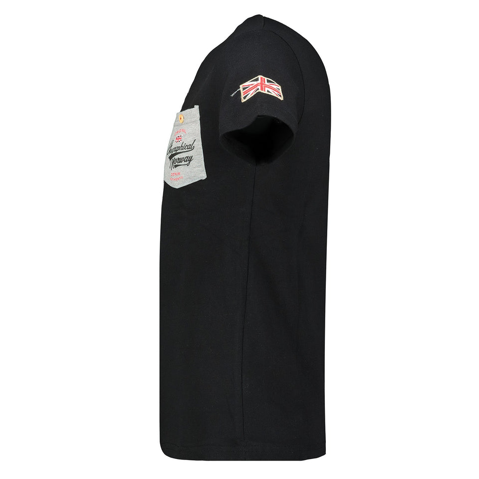 Men - V-neck T-shirt Black_img_3