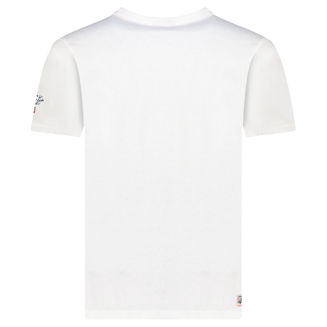Men's T-Shirt Short Sleeve with White Flag_img_1