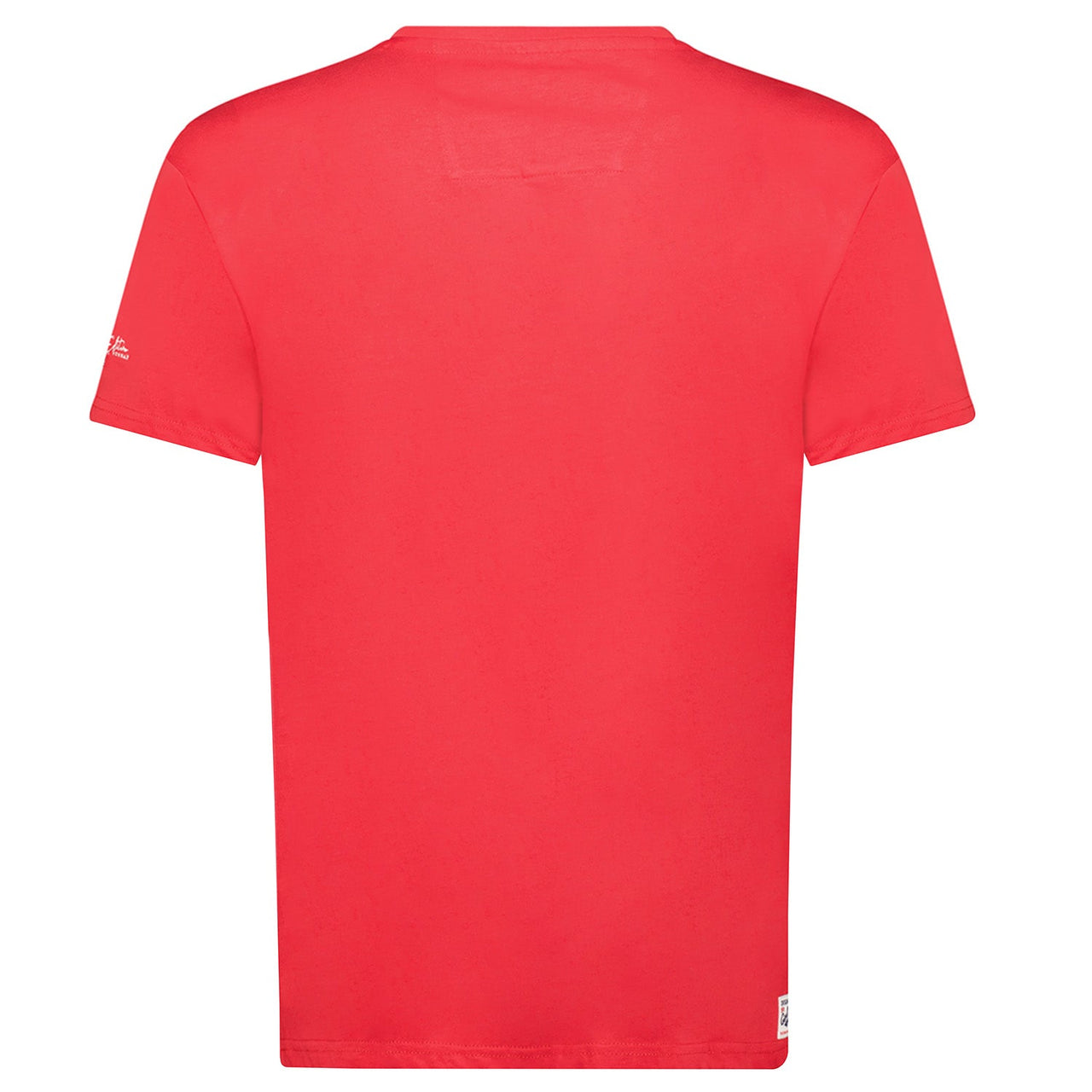 Men's T-Shirt Short Sleeve with Red Flag_img_1