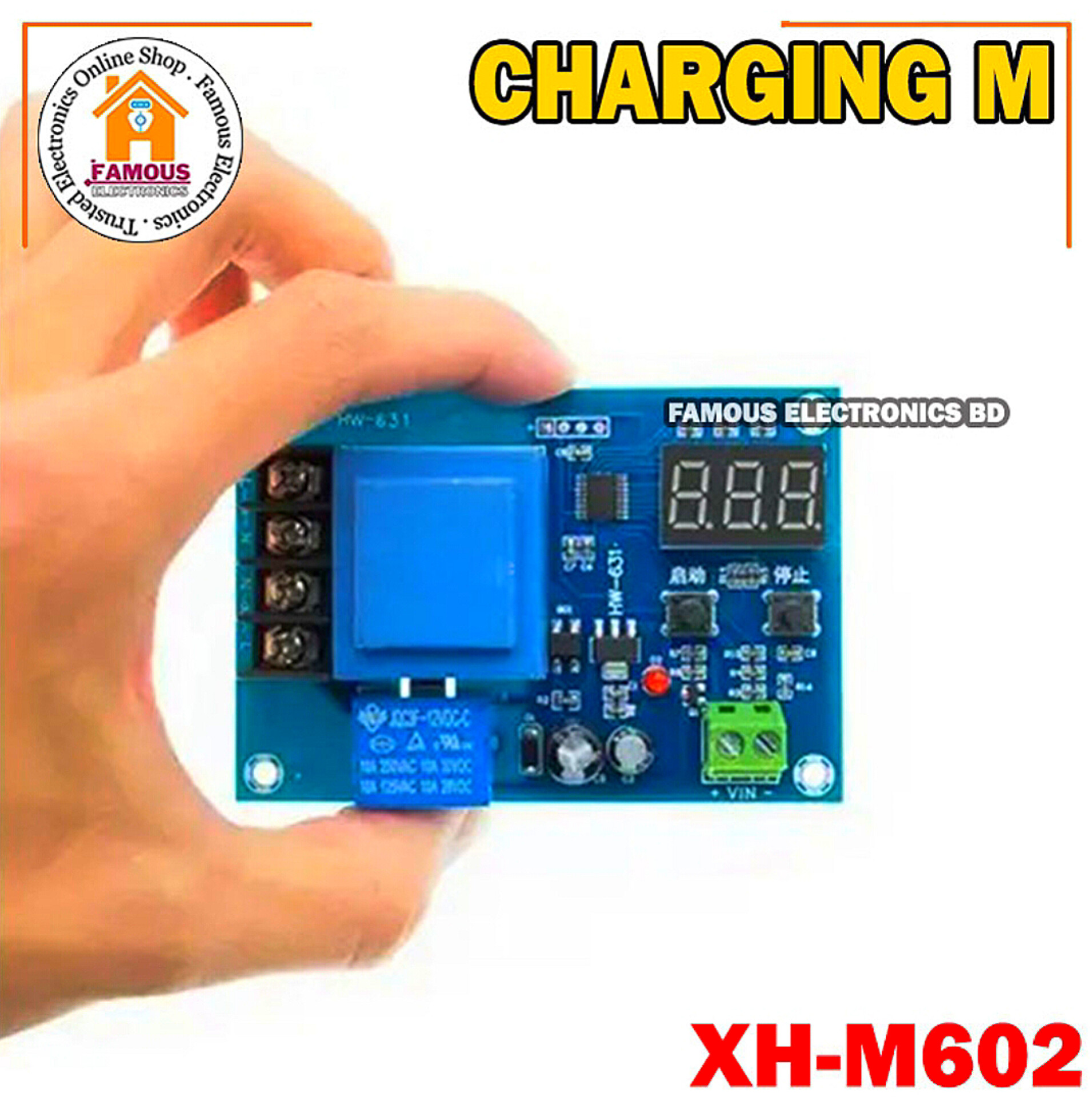 XH-M602 Digital Control Charging Control Module AC220V Lithium Li-ion Storage Charger Control Switch Protection Board_img_3