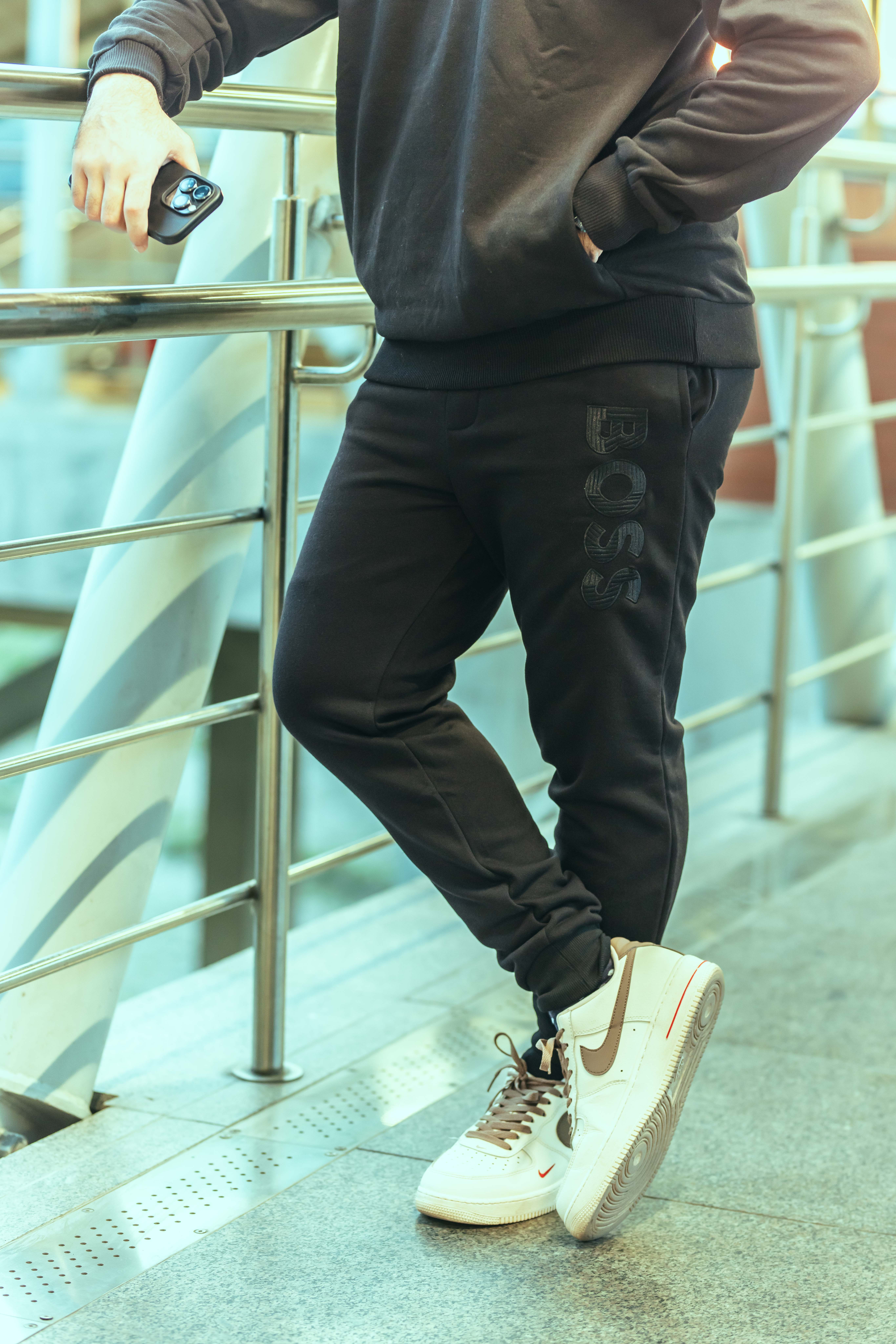 HB Hoodie Joggers Set Black_img_3