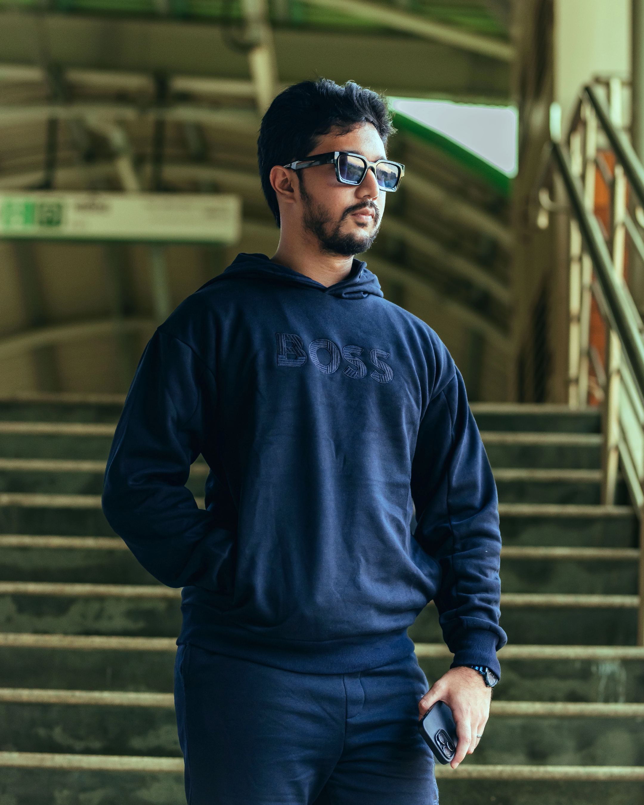 HB Hoodie Joggers Set Navy Blue_img_2