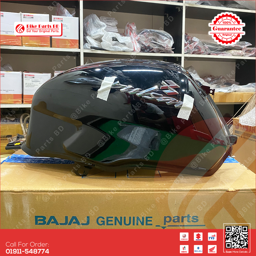 Fuel tank for BAJAJ Pulser UG4 (Single Disk, Black) bike. thumbnail 2