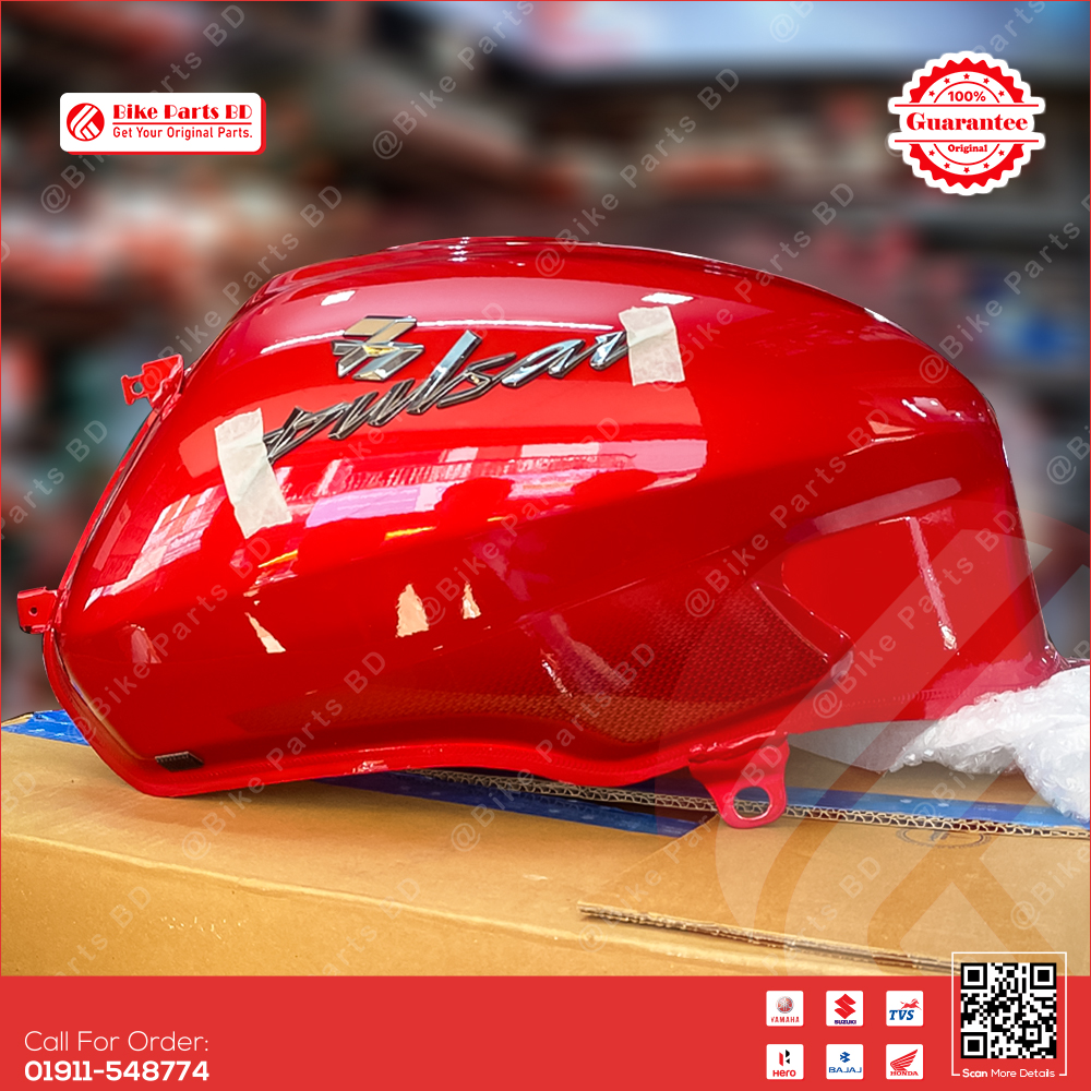 Fuel tank for Bajaj Pulser UG4.5 Red Colour bike. thumbnail 3