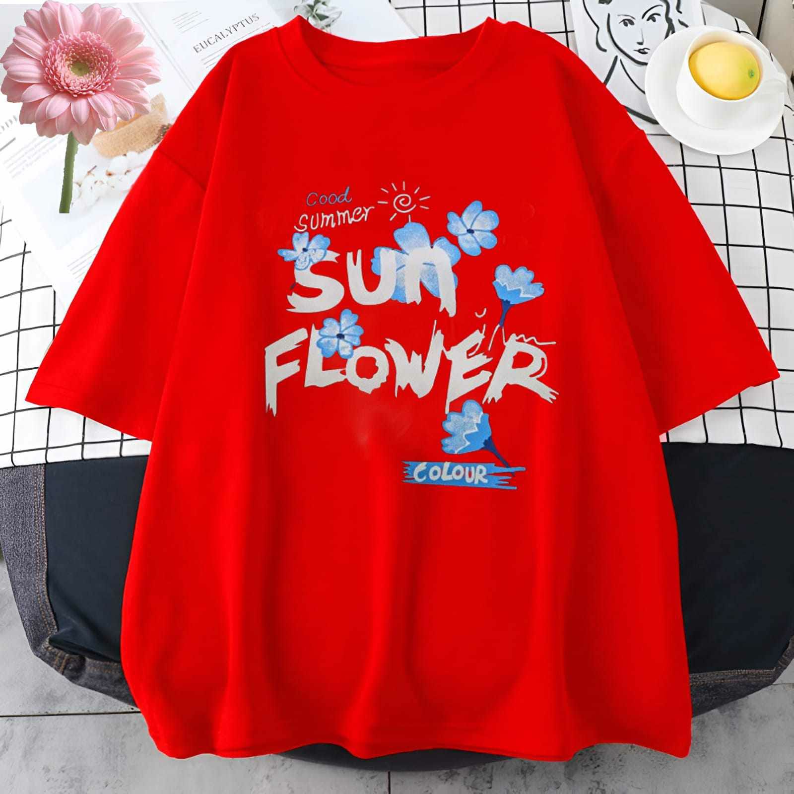 Drop Shoulder Ladies T-shirt