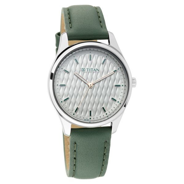 TITAN Women’s Leather Strap Analog Watch - 2639SL04_img_1