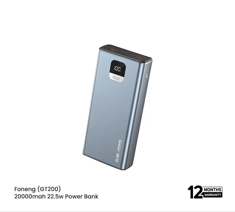 Foneng GT200 20000mAh 22.5W Fast Charging Power Bank_img_0