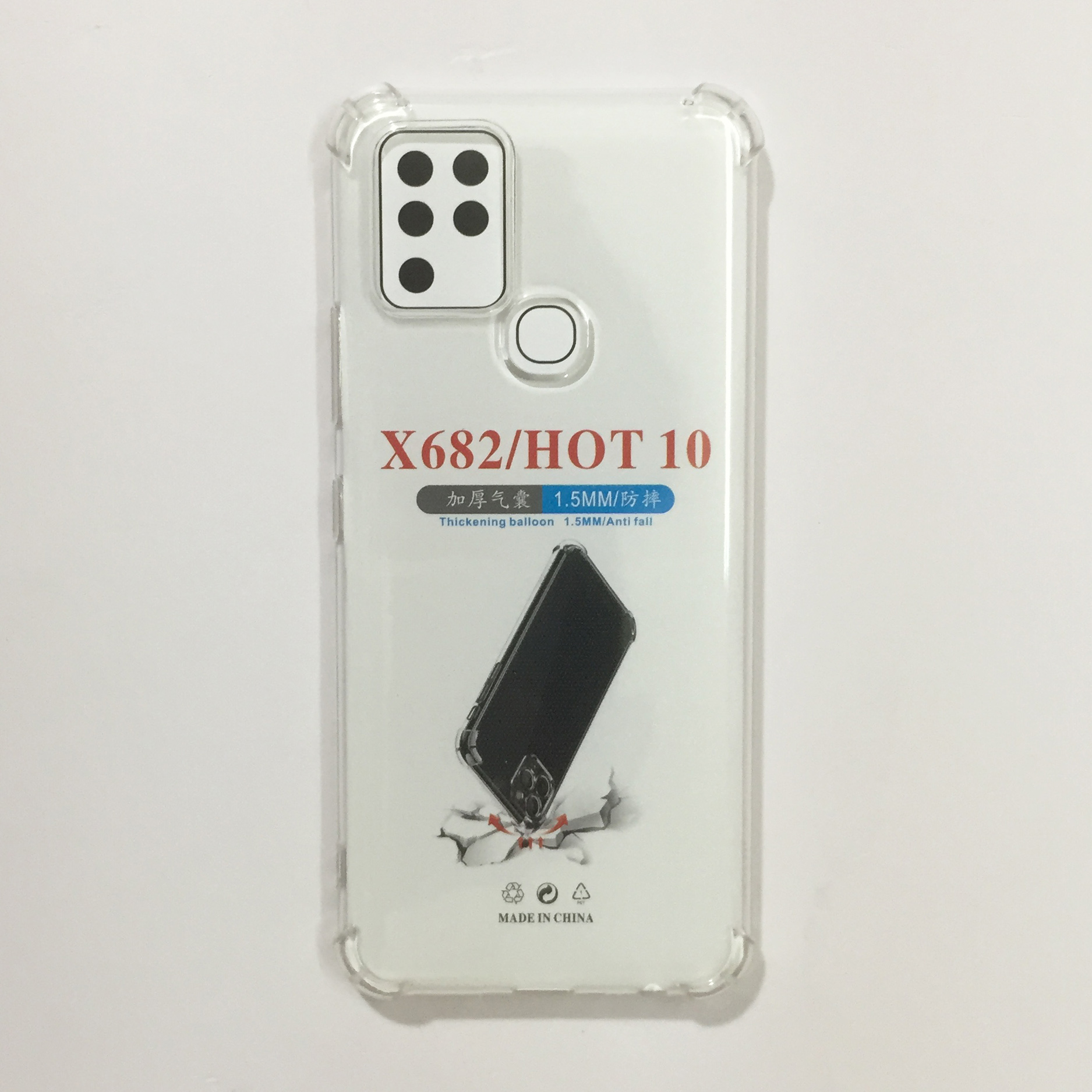 Infinix Hot 10 Soft Silicone Transparent Back Cover
