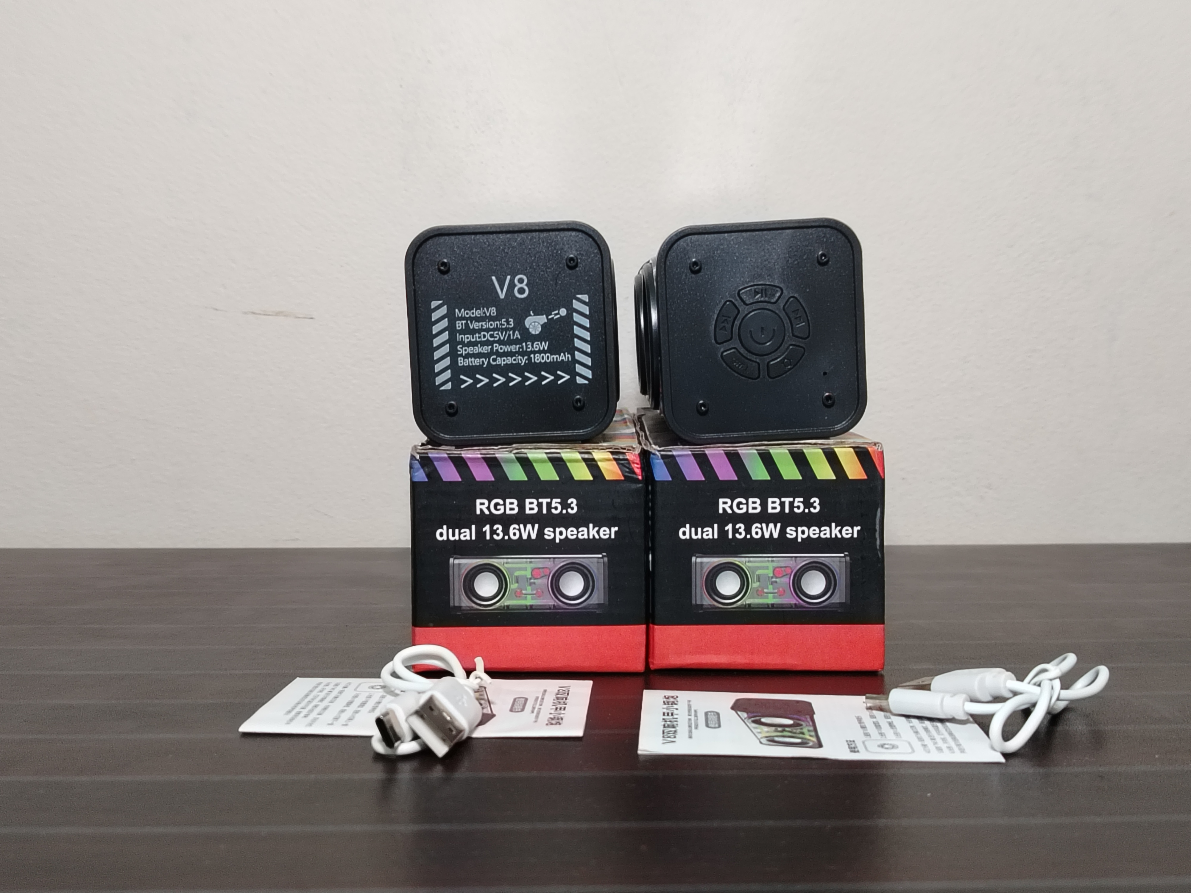 V8 Transparent Mecha Bluetooth Speaker - Image 5