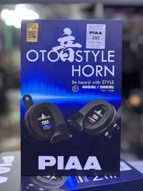 PIAA Waterproof Electric 14 OTO Style Performance Horn 112dB 400hz/500hz for Motorcycle and Car (Japanese Technology)-2 Piece_img_0