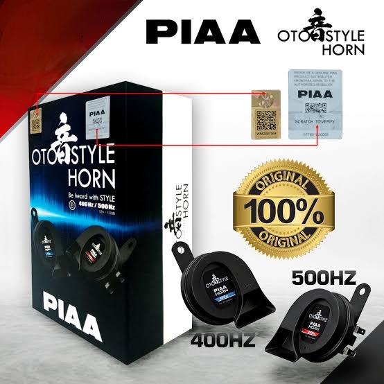 PIAA Waterproof Electric 14 OTO Style Performance Horn 112dB 400hz/500hz for Motorcycle and Car (Japanese Technology)-2 Piece_img_2