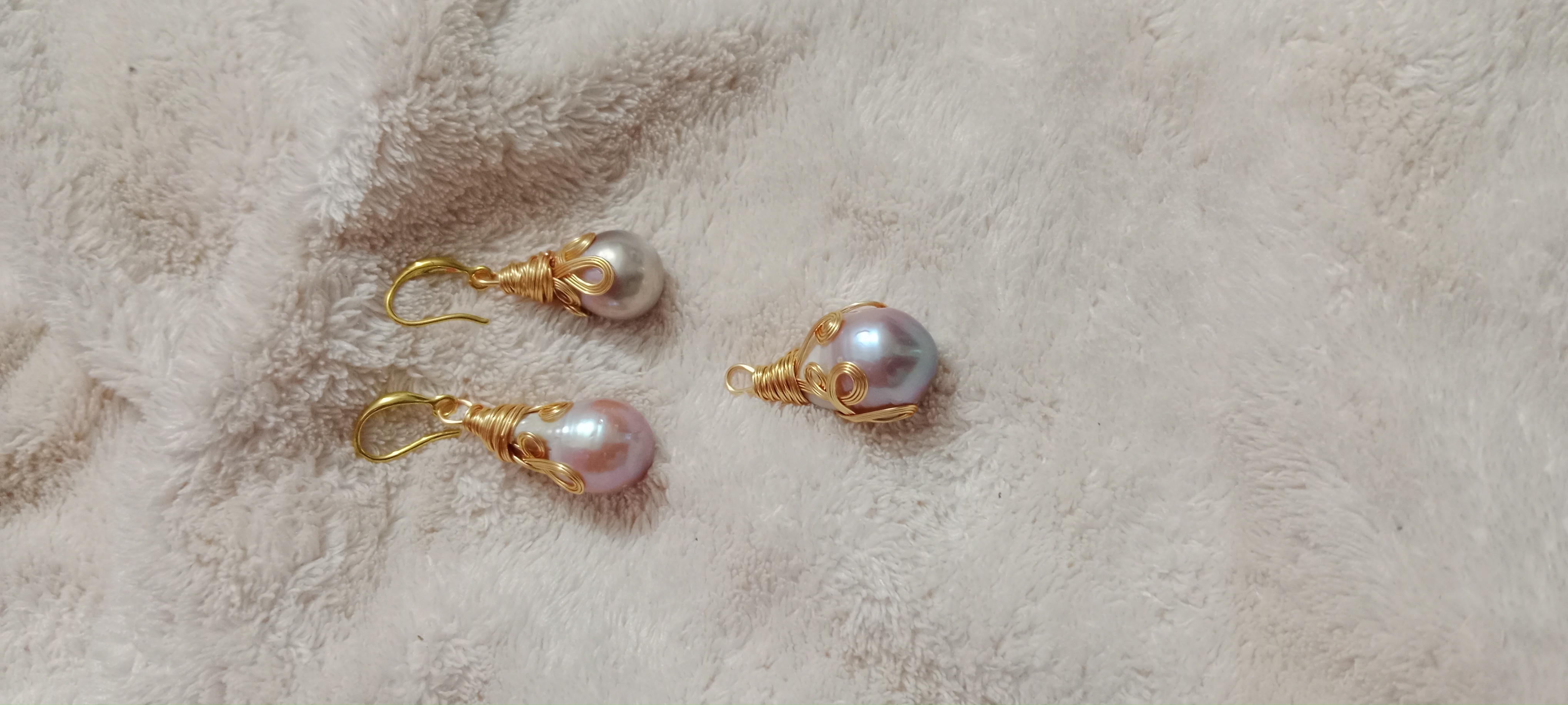 Mother pearl pendent set_img_0